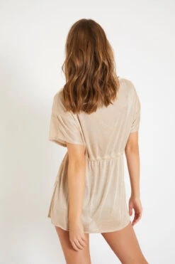 Tunique De Plage Courte Brillante MILDAÉ ALACADEZA -Tenues pour les femmes Boutique 20e mildae alacadez zfj18 dos