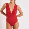 Maillot De Bain Une Pièce Rouge Cerise CARLA CABOURG -Tenues pour les femmes Boutique 21e carla cabourg 41n89 dev 1