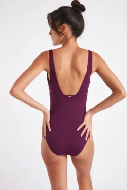 Maillot De Bain Une Pièce Prune FRIDA BARFLEUR 11 Maillot De Bain Une Pièce Prune FRIDA BARFLEUR -Tenues pour les femmes Boutique 21e frida barfleur 41n95 dos
