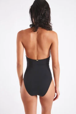 Maillot De Bain Un Pièce Noir Avec Bijou à La Poitrine MARILEE PORTOFINO -Tenues pour les femmes Boutique 21e marilee portofi zgq01 dos 1