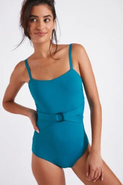 Maillot De Bain Une Pièce Bleu Paon DATEA YOCOA