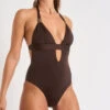 Maillot De Bain 1 Pièce Marron ELISE ALAMOR -Tenues pour les femmes Boutique 22e elise alamor hzt78 dev