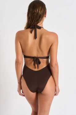 Maillot De Bain 1 Pièce Marron ELISE ALAMOR -Tenues pour les femmes Boutique 22e elise alamor hzt78 dos