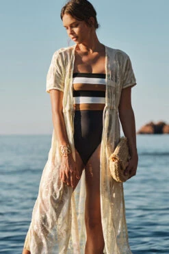 Maillot De Bain Une Pièce Bustier Anthracite LEONIE OSTEA -Tenues pour les femmes Boutique 22e leonie ostea 41n70 amb