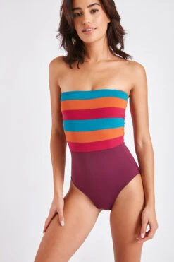 Maillot De Bain Une Pièce Bustier Coloré LEONIE OSTEA -Tenues pour les femmes Boutique 22e leonie ostea 41n95 dev2