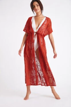 Tunique De Plage Longue Paprika LIZAE VANILLIER 11 Tunique De Plage Longue Paprika LIZAE VANILLIER -Tenues pour les femmes Boutique 22e lizae vanillier jrd68 dev