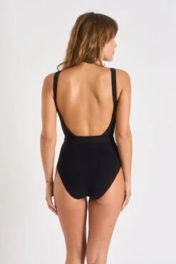Maillot De Bain Une Pièce Noir Mandini Brehat -Tenues pour les femmes Boutique 22e mandini brehat zgt01 dos 1
