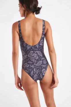 Maillot De Bain Une Pièce Bleu Marine NANCIE JAYERA -Tenues pour les femmes Boutique 22e nancie jayera zhd06 dos