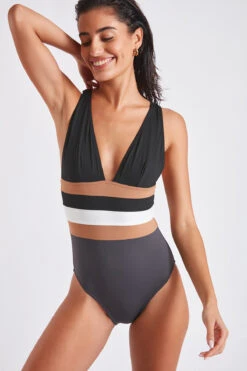 Maillot De Bain Une Pièce Anthracite NICOLE OSTEA -Tenues pour les femmes Boutique 22e nicole ostea 41n70 dev4