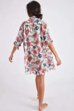 Chemise De Plage fluide écrue Imprimé Floral NOLIE VOILERLEA -Tenues pour les femmes Boutique 22e nolie voilerlea zhj11 dos