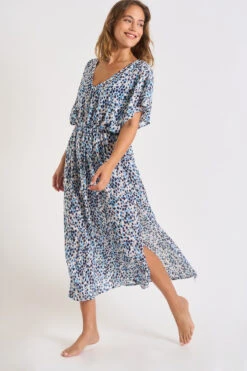 Robe Bleue à Motifs AKYRA VOILHINOKI -Tenues pour les femmes Boutique 23e akyra voilhinoki zhz56 dev1