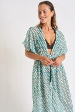 Tunique Verte Jade LIZAE CAMBURIVOIL