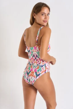 Maillot De Bain 1 Pièce écru à Motifs MICHELA MAKASSAR -Tenues pour les femmes Boutique 23e michela makassar zhs11 dos