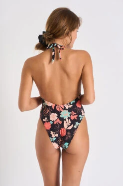 Maillot De Bain 1 Pièce Noire à Imprimé Floral NOMADE ROSEWOOD -Tenues pour les femmes Boutique 23e nomade rosewood zia01 dos