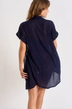 Chemise Marine PALACA SOLOBEACH -Tenues pour les femmes Boutique 23e palaca solobeac lhy06 dos