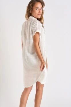 Chemise écrue PALACA SOLOBEACH -Tenues pour les femmes Boutique 23e palaca solobeac lhy11 dos