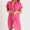Chemise Rose Fucshia PALACA SOLOBEACH -Tenues pour les femmes Boutique 23e palaca solobeac lhy33 dev3