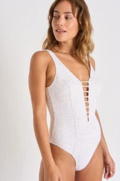 Maillot De Bain Une Pièce Blanc VOLUPIA OREA