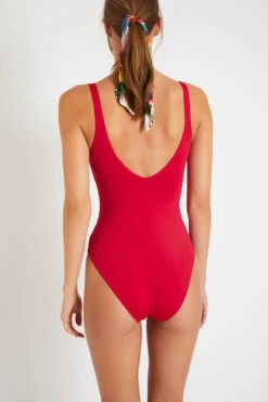 Maillot De Bain Une Pièce Rose Framboise NANCIE LAVANDOU -Tenues pour les femmes Boutique 71e nancie lavandou 41n29 dos